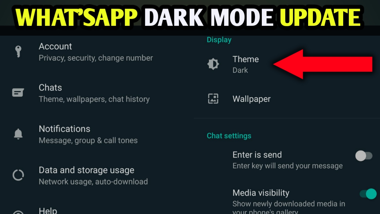 whatsapp dark mode how to enable whatsapp dark mode android