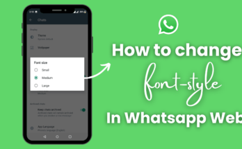 how to change font style in WhatsApp web