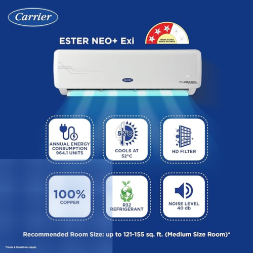 Carrier 1.5 Ton 3 Star Split AC