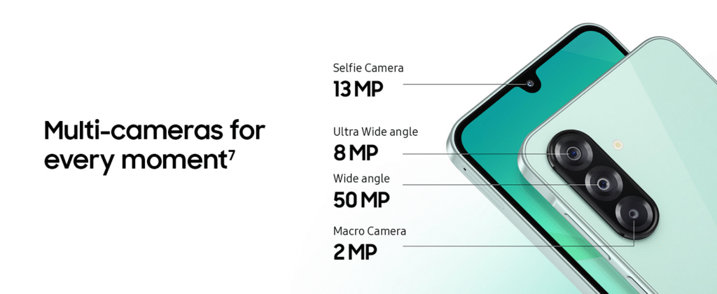 Samsung Galaxy A26 5G Camera specifications 