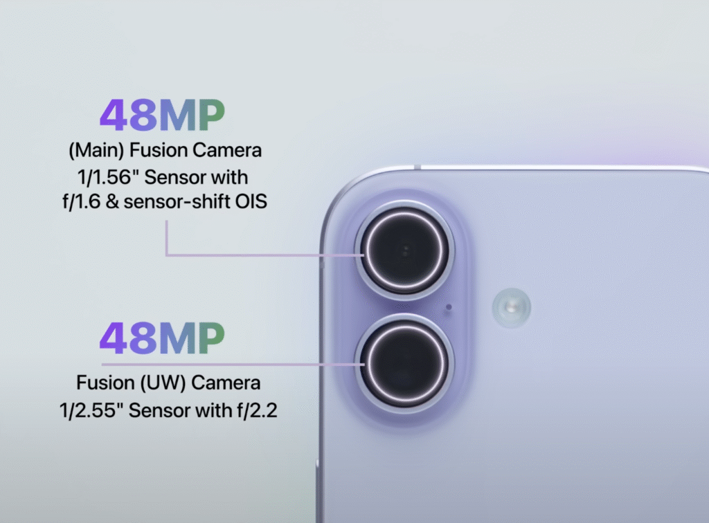 iPhone 17 Camera(Dual Fusion System)