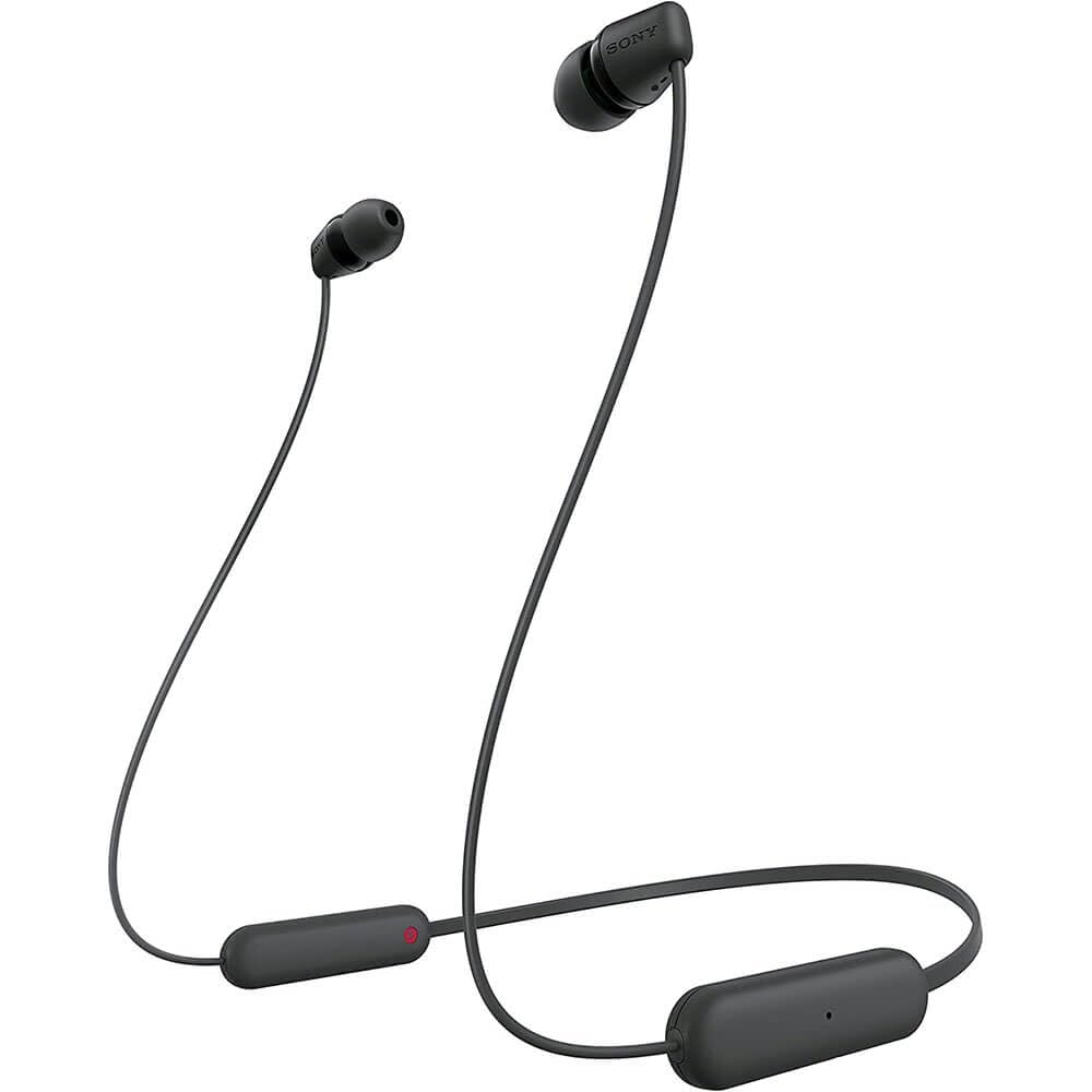 Sony WI-C100 Wireless Headphones with Customizable Equalizer for Deep Bass & 25 Hrs Battery
