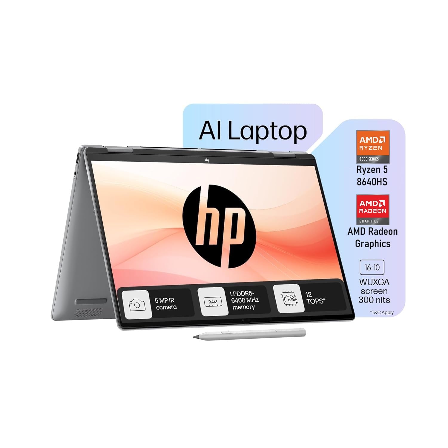 HP Envy x360 14 (Ryzen 5, 2‑in‑1)