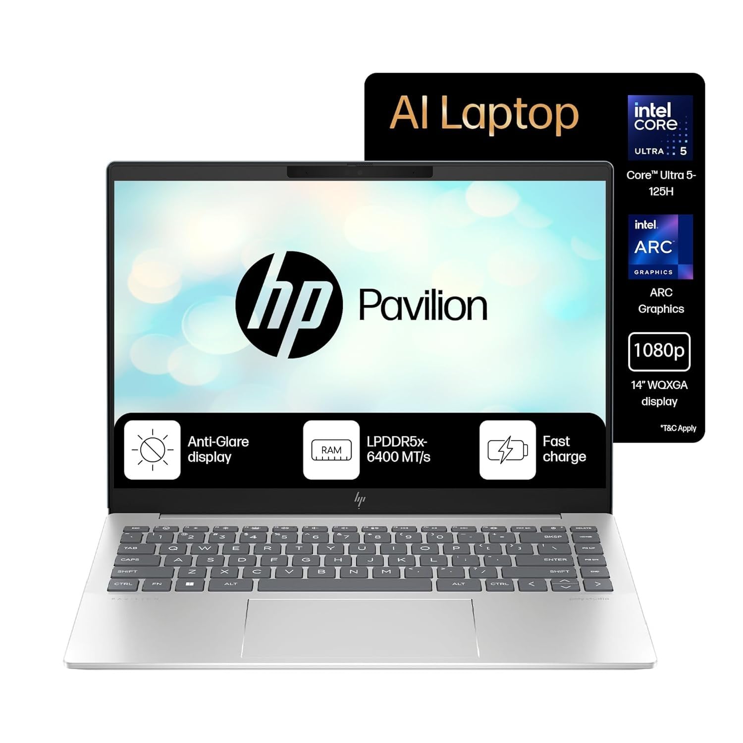 HP Pavilion Plus 14 lightweight laptop for students